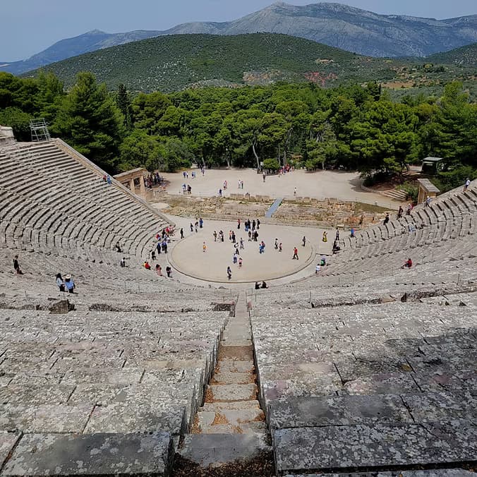 Day 6: Site of Epidaurus and crossing of Piraeus to Paros