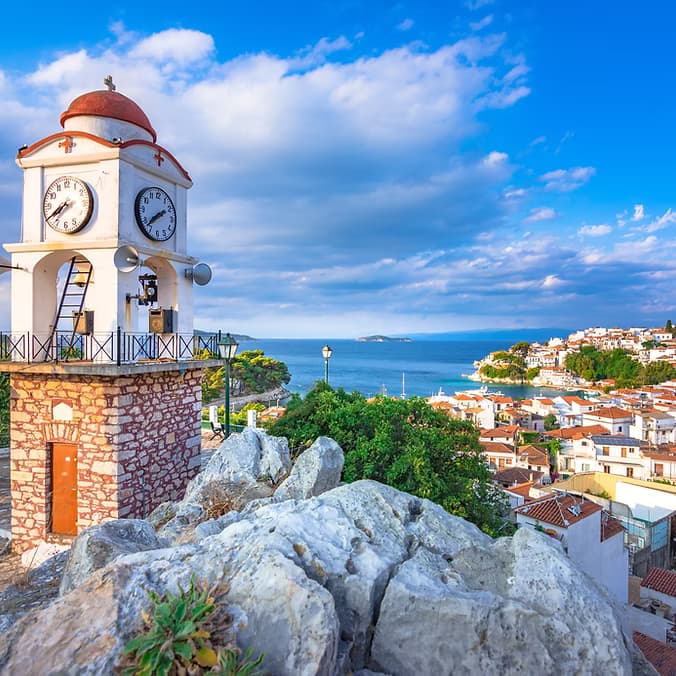 Day 1: Arrival in Skiathos